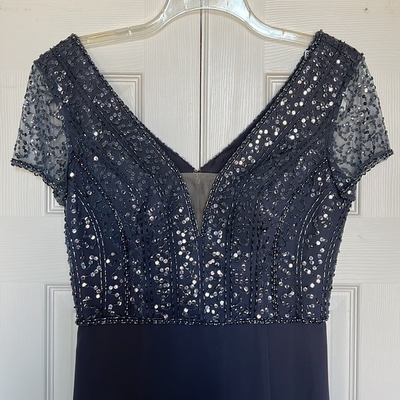 Adrianna Papell Platinum Gown - Picture 4 of 11